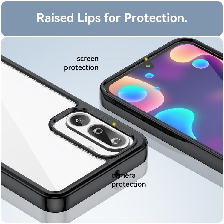 For Samsung Galaxy M36 5G Colorful Series Acrylic Hybrid TPU Phone Case