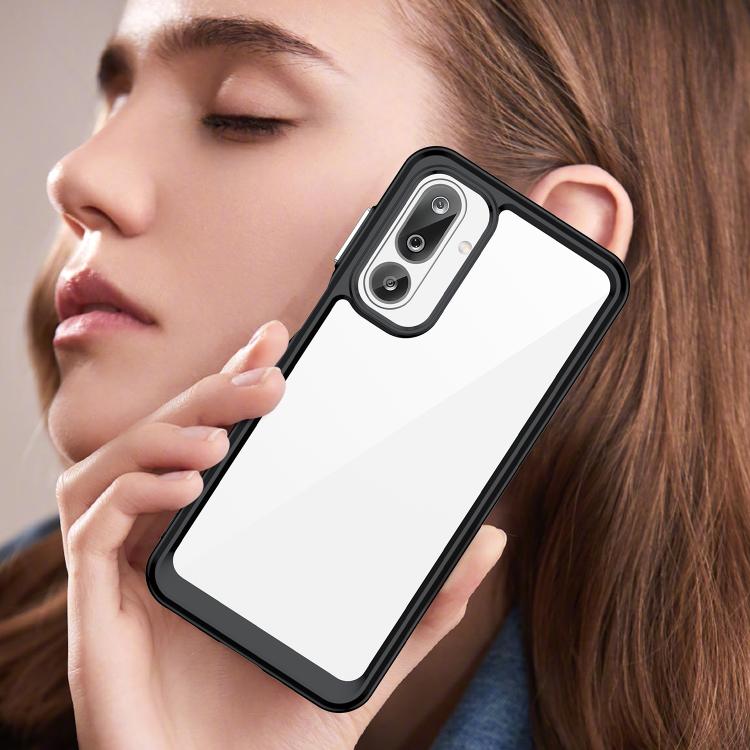 For Samsung Galaxy M36 5G Colorful Series Acrylic Hybrid TPU Phone Case
