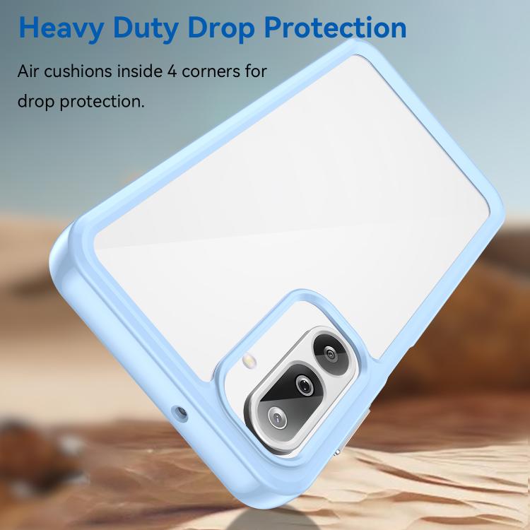 For Samsung Galaxy M36 5G Colorful Series Acrylic Hybrid TPU Phone Case