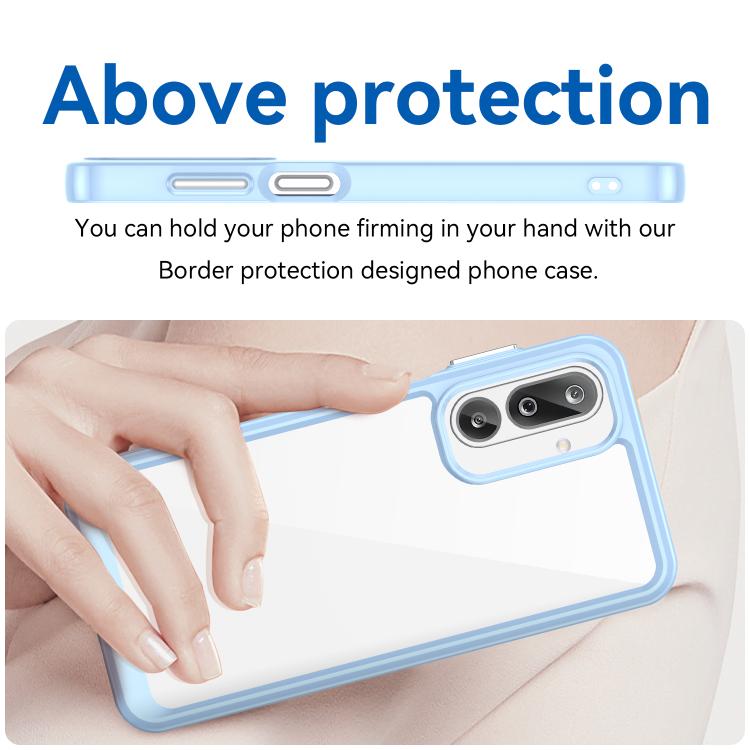 For Samsung Galaxy M36 5G Colorful Series Acrylic Hybrid TPU Phone Case