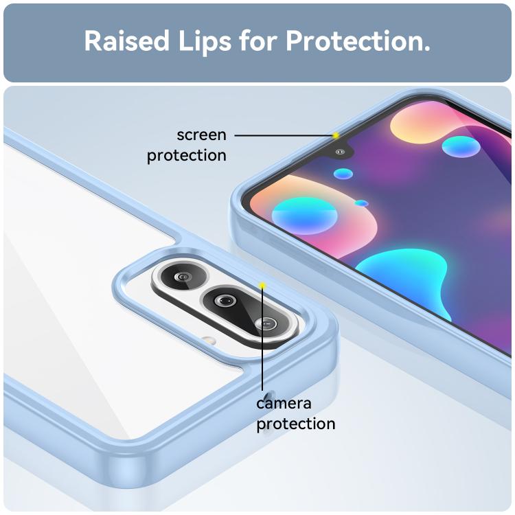 For Samsung Galaxy M36 5G Colorful Series Acrylic Hybrid TPU Phone Case