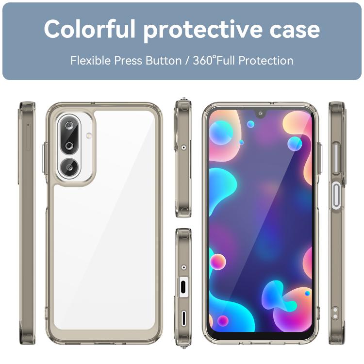 For Samsung Galaxy M36 5G Colorful Series Acrylic Hybrid TPU Phone Case