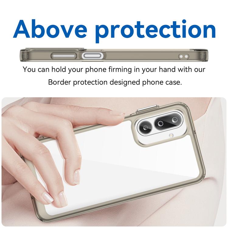 For Samsung Galaxy M36 5G Colorful Series Acrylic Hybrid TPU Phone Case