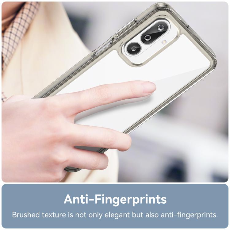 For Samsung Galaxy M36 5G Colorful Series Acrylic Hybrid TPU Phone Case