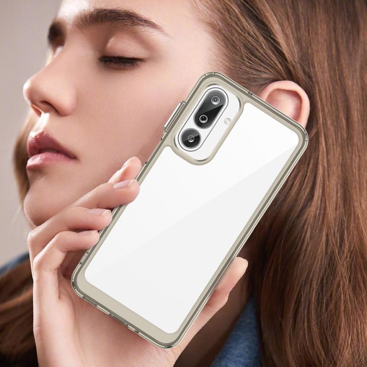 For Samsung Galaxy M36 5G Colorful Series Acrylic Hybrid TPU Phone Case