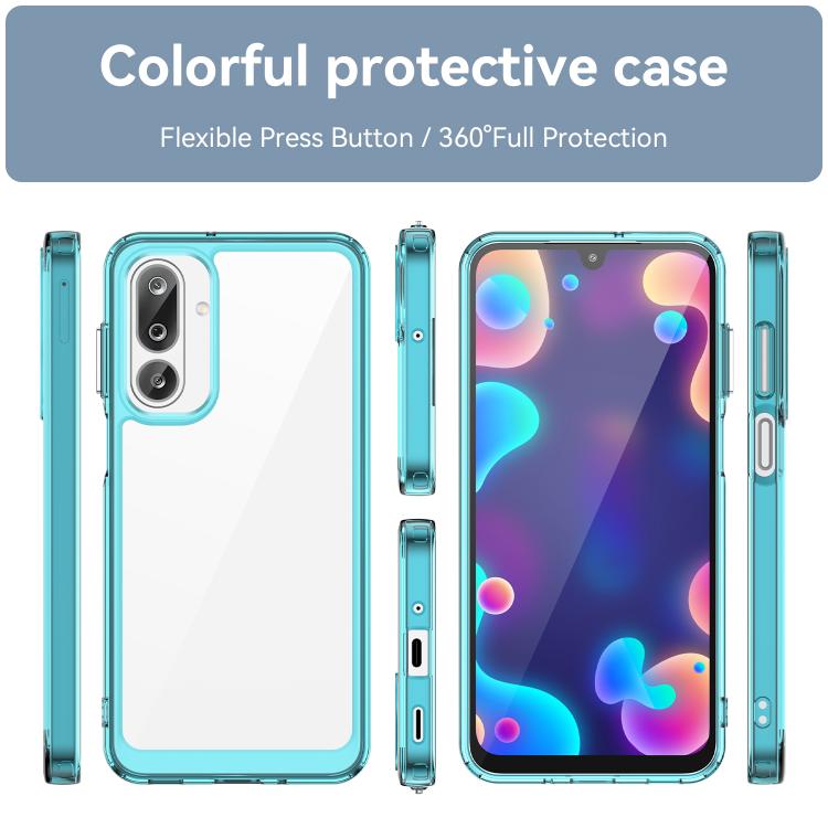 For Samsung Galaxy M36 5G Colorful Series Acrylic Hybrid TPU Phone Case