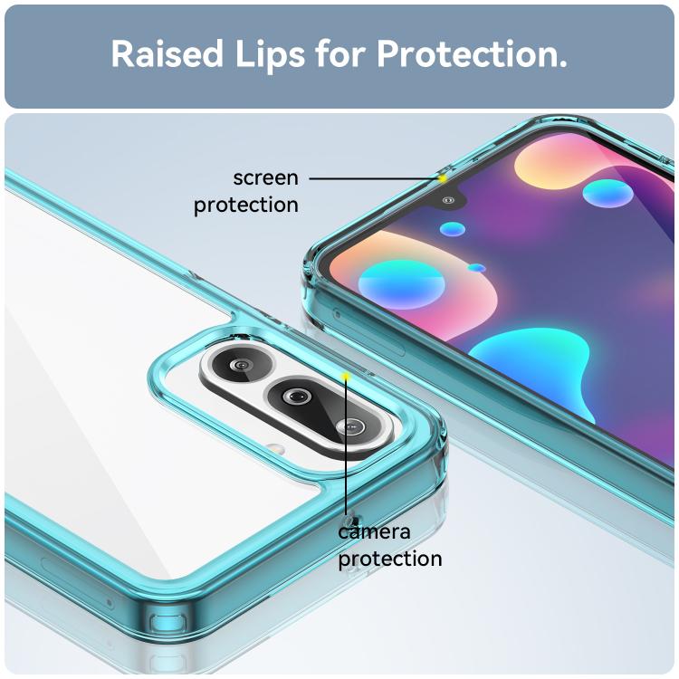 For Samsung Galaxy M36 5G Colorful Series Acrylic Hybrid TPU Phone Case