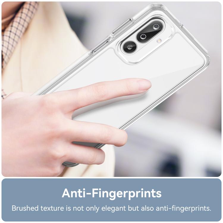 For Samsung Galaxy M36 5G Colorful Series Acrylic Hybrid TPU Phone Case