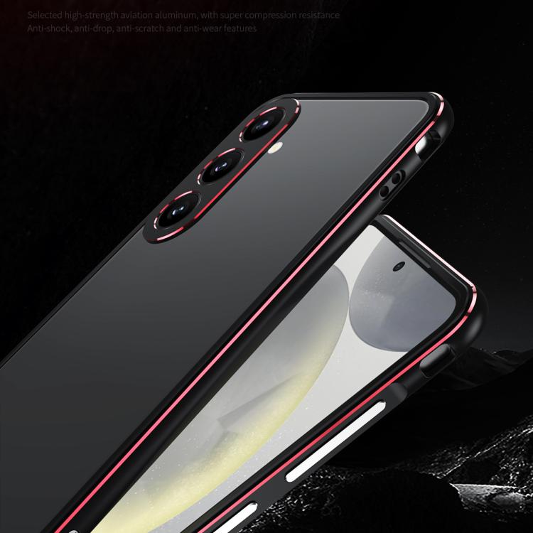 For Samsung Galaxy S25 5G Aurora Series Lens Protector + Metal Frame Phone Case