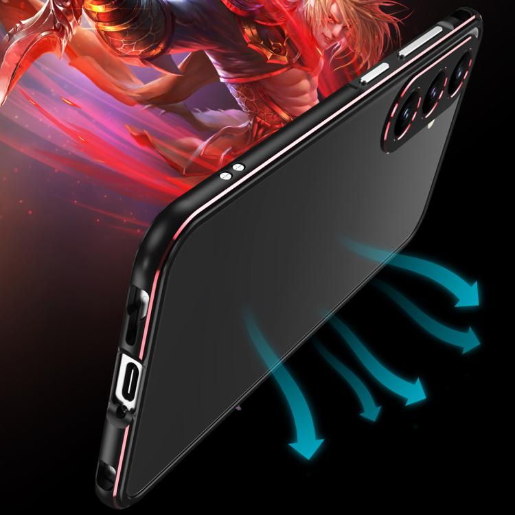 For Samsung Galaxy S25 5G Aurora Series Lens Protector + Metal Frame Phone Case