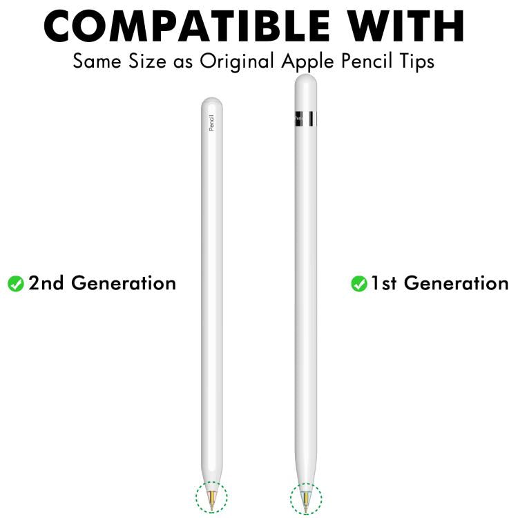 C04L 4pcs / Set 1.95mm Capacitive Stylus Replacement Nibs for Apple Pencil 2 / 1