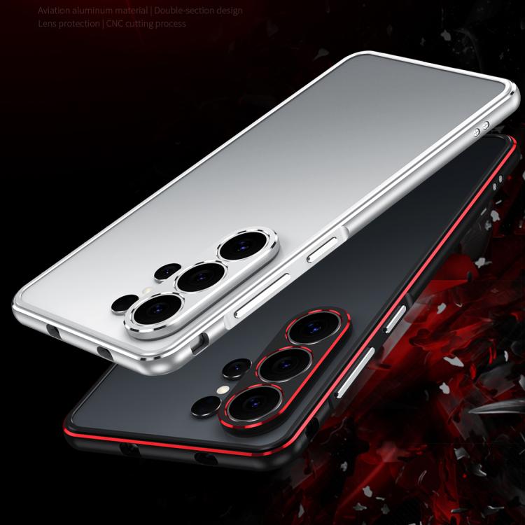 For Samsung Galaxy S26 Ultra 5G Aurora Series Lens Protector + Metal Frame Phone Case