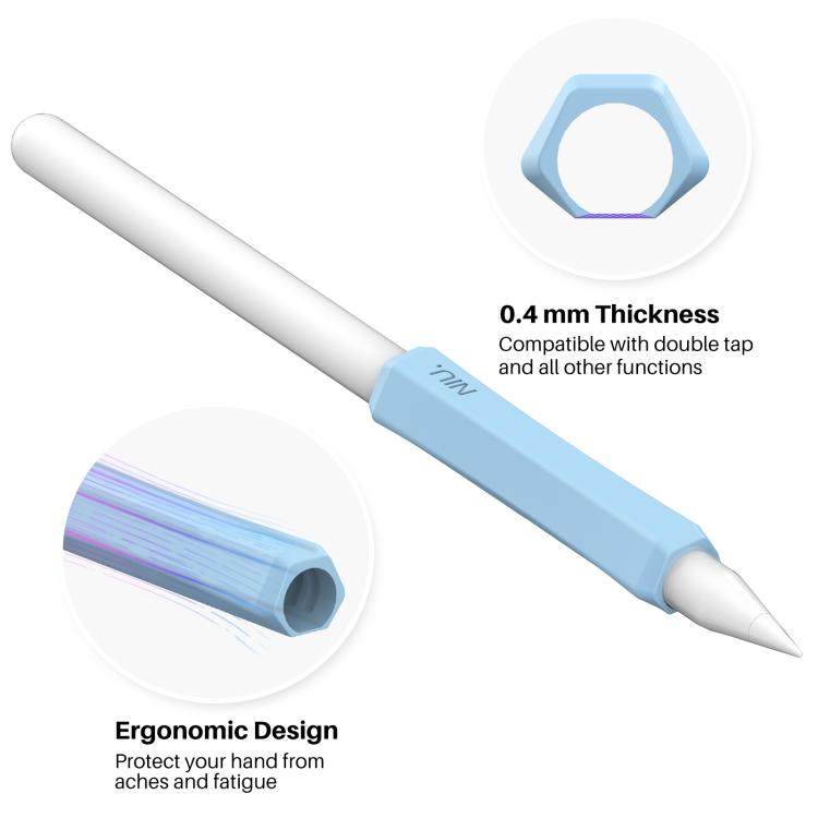 LC03-X 3pcs / Set Stylus Silicone Protective Grip Cover for Apple Pencil 2 / Pro / USB-C