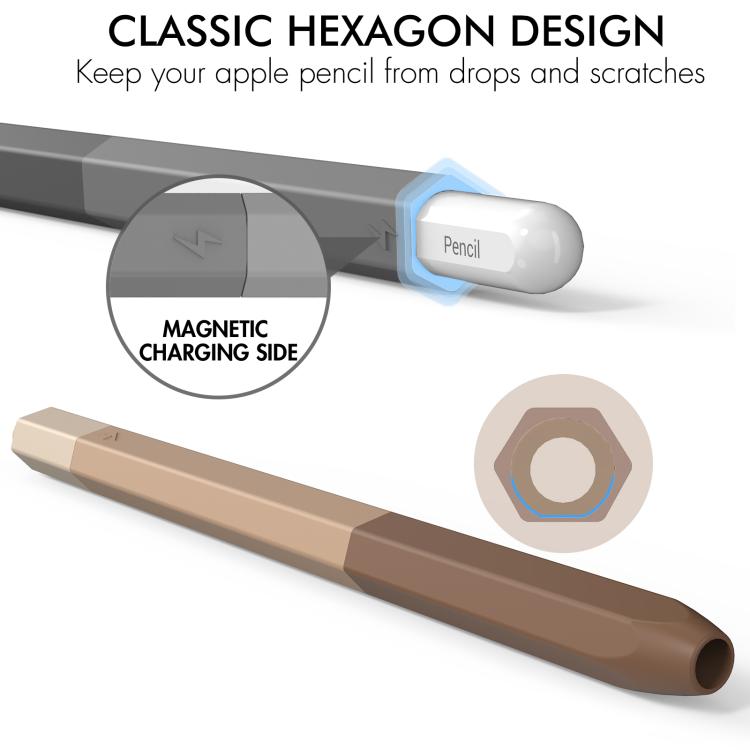 For Apple Pencil 2 / Pro LC05 Anti-roll Silicone Protective Stylus Pen Case
