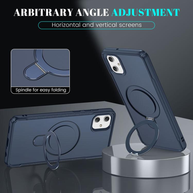 For Samsung Galaxy A05 Skin Feel Magnetic Holder MagSafe Phone Case