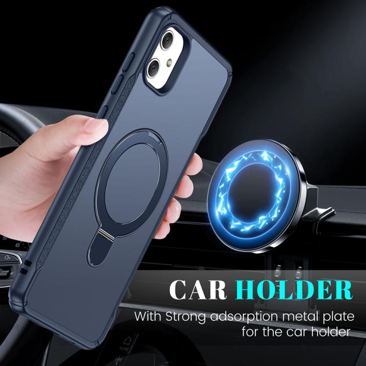 For Samsung Galaxy A05 Skin Feel Magnetic Holder MagSafe Phone Case