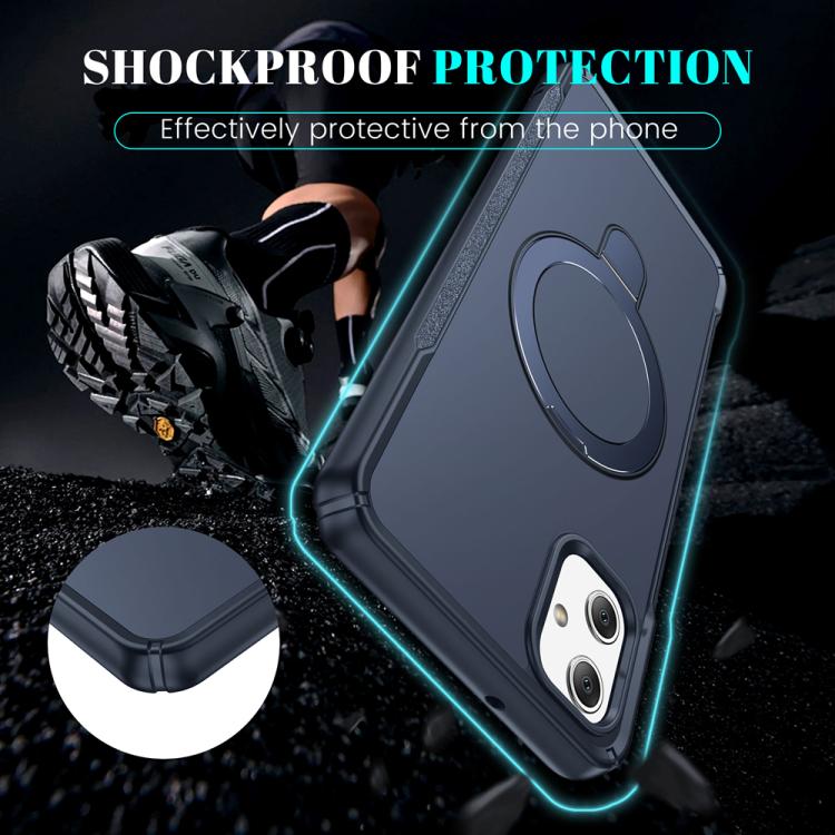 For Samsung Galaxy A05 Skin Feel Magnetic Holder MagSafe Phone Case