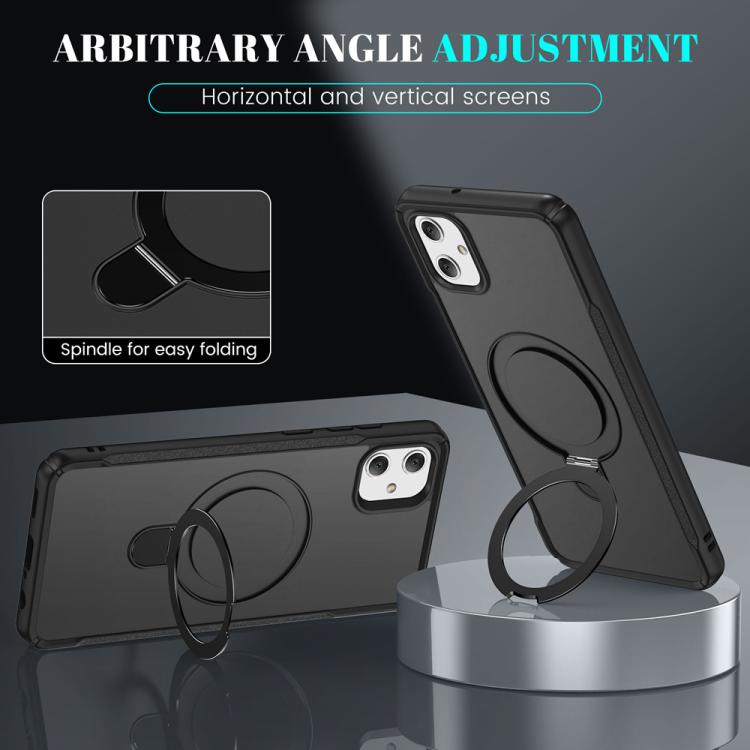 For Samsung Galaxy A05 Skin Feel Magnetic Holder MagSafe Phone Case