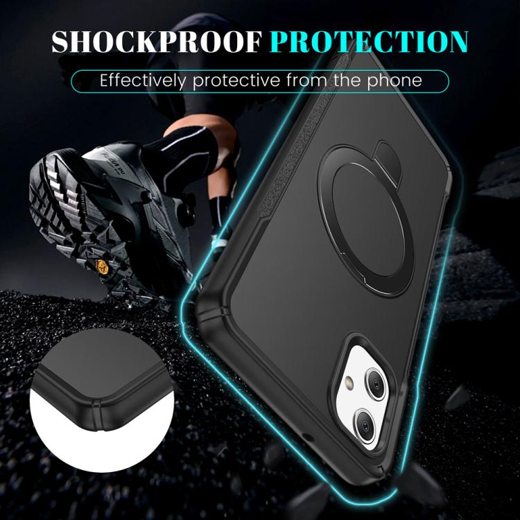 For Samsung Galaxy A05 Skin Feel Magnetic Holder MagSafe Phone Case
