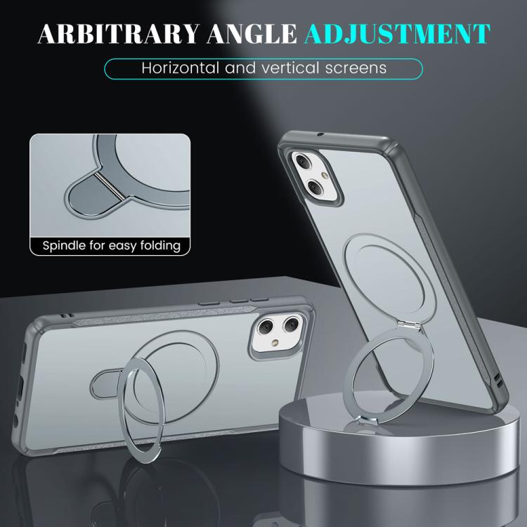 For Samsung Galaxy A05 Skin Feel Magnetic Holder MagSafe Phone Case