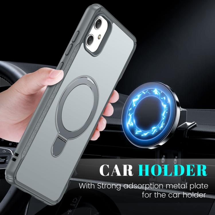 For Samsung Galaxy A05 Skin Feel Magnetic Holder MagSafe Phone Case
