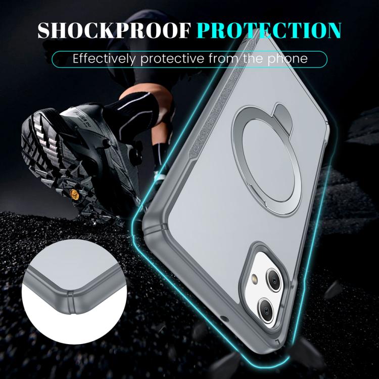 For Samsung Galaxy A05 Skin Feel Magnetic Holder MagSafe Phone Case