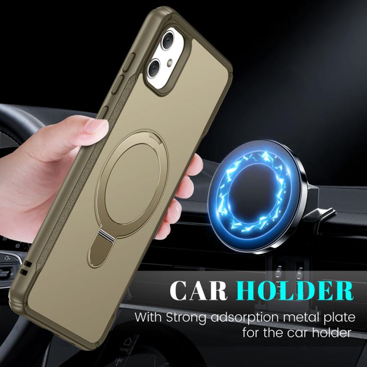 For Samsung Galaxy A05 Skin Feel Magnetic Holder MagSafe Phone Case