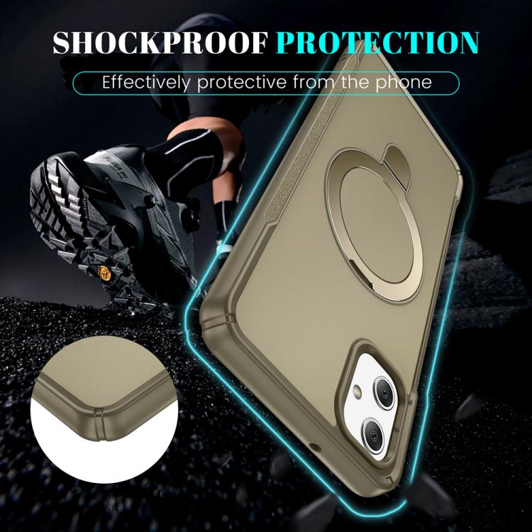 For Samsung Galaxy A05 Skin Feel Magnetic Holder MagSafe Phone Case