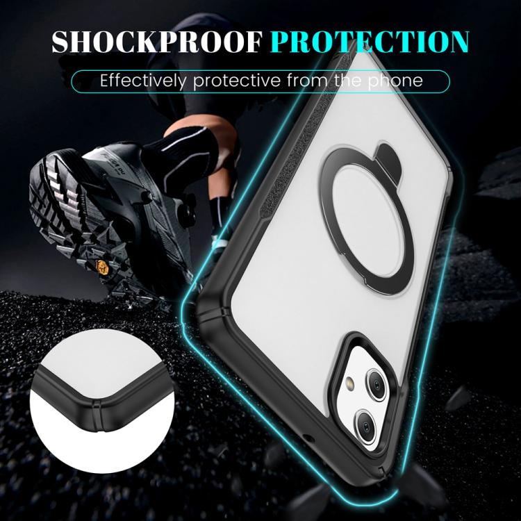 For Samsung Galaxy A05 Skin Feel Magnetic Holder MagSafe Phone Case