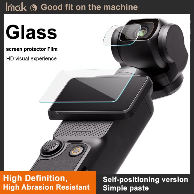 For DJI Osmo Pocket 4 imak Tempered Glass Film with Camera Lens Film, Self-positioning Version