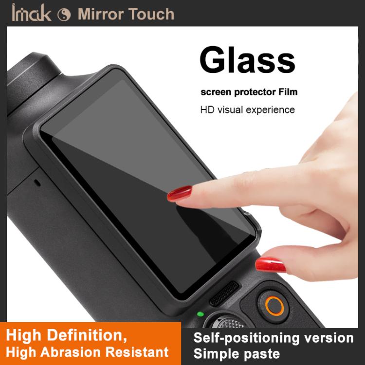 For DJI Osmo Pocket 4 imak Tempered Glass Film with Camera Lens Film, Self-positioning Version