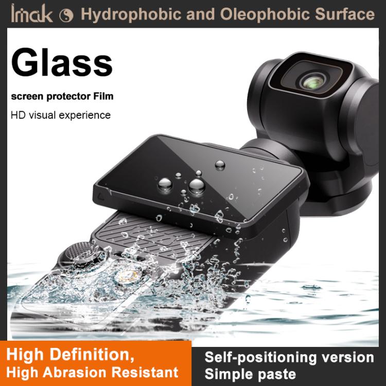 For DJI Osmo Pocket 4 imak Tempered Glass Film with Camera Lens Film, Self-positioning Version