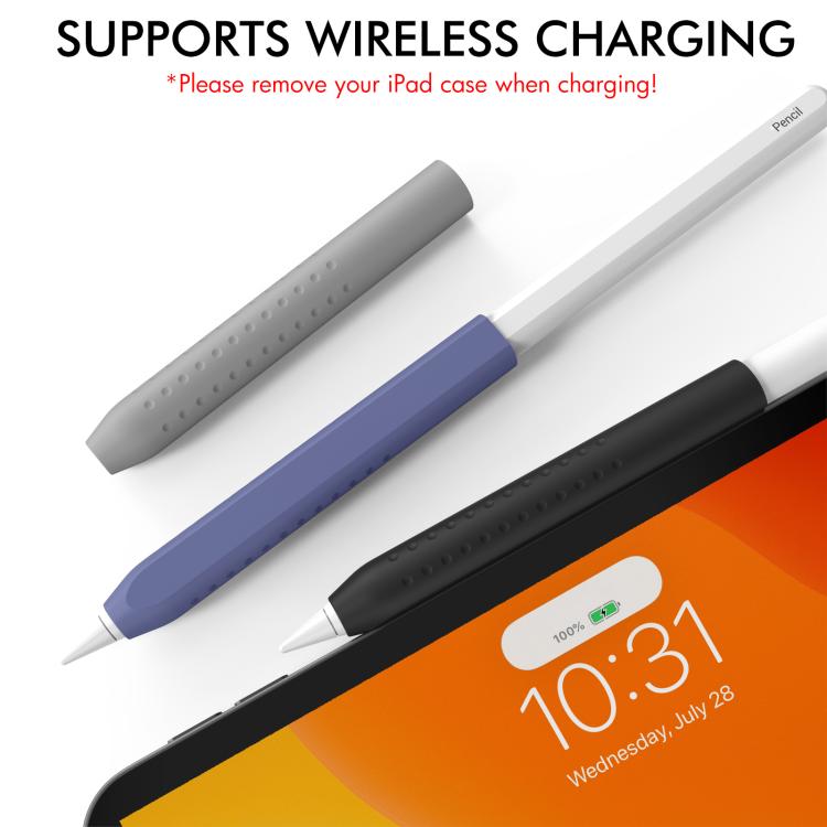 LC182-X 3pcs / Set Stylus Silicone Protective Grip Cover for Apple Pencil 2 / Pro / USB-C