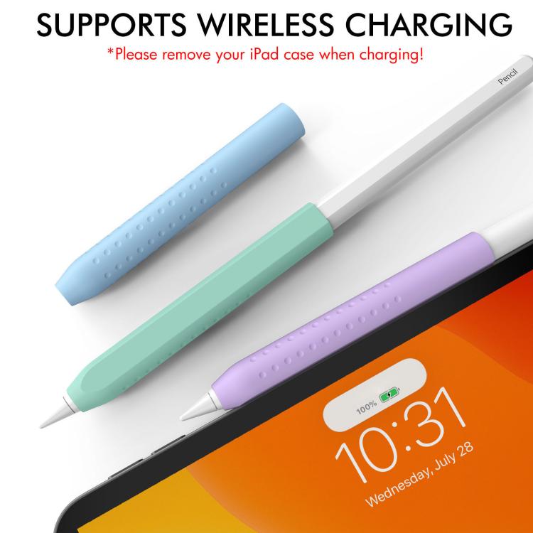 LC182-X 3pcs / Set Stylus Silicone Protective Grip Cover for Apple Pencil 2 / Pro / USB-C