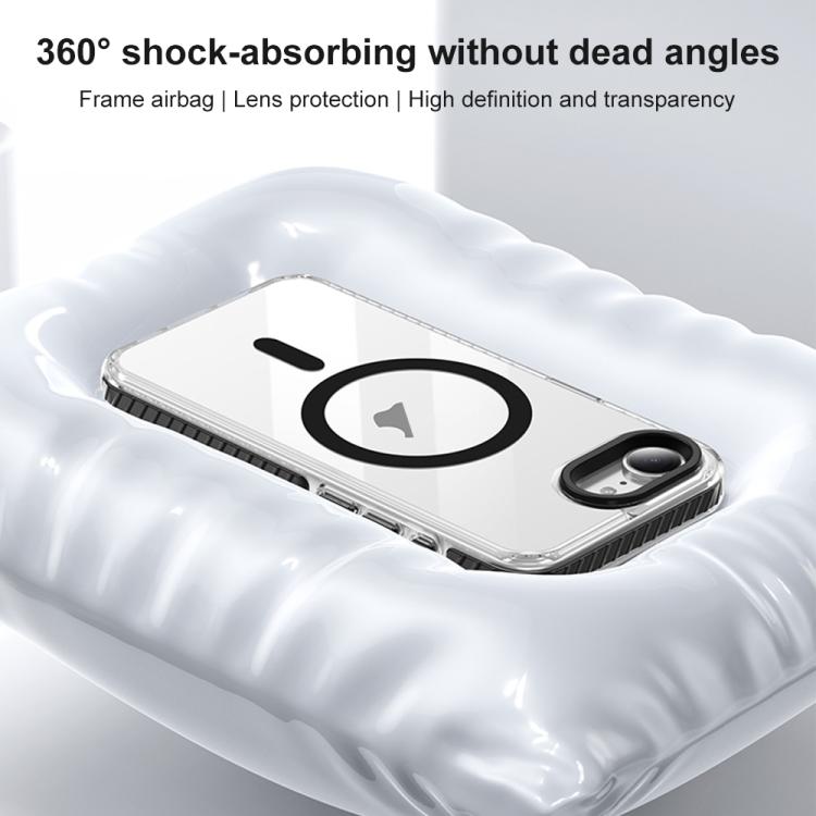 For iPhone 16e / 17e Airbag TPU + TPE+ PC Clear MagSafe Phone Case