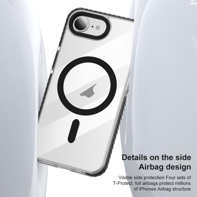 For iPhone 16e / 17e Airbag TPU + TPE+ PC Clear MagSafe Phone Case