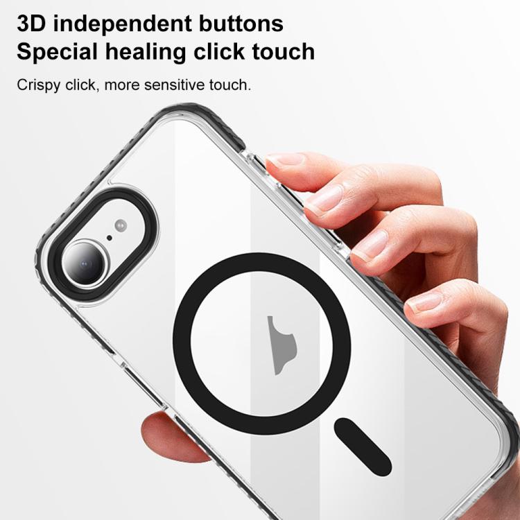 For iPhone 16e / 17e Airbag TPU + TPE+ PC Clear MagSafe Phone Case
