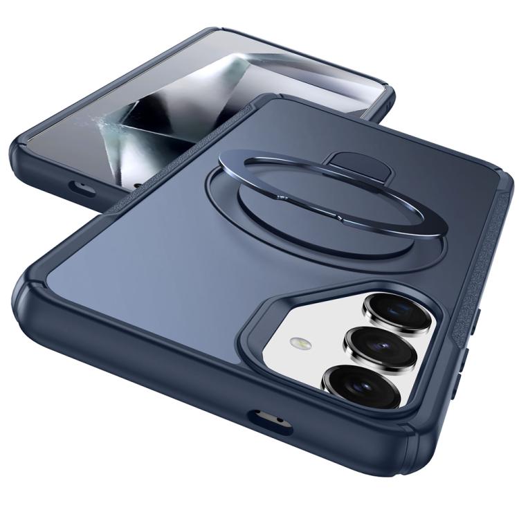 For Samsung Galaxy S24 5G / S25 5G Skin Feel Magnetic Holder MagSafe Phone Case