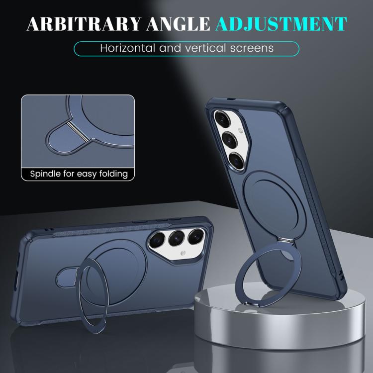 For Samsung Galaxy S24 5G / S25 5G Skin Feel Magnetic Holder MagSafe Phone Case