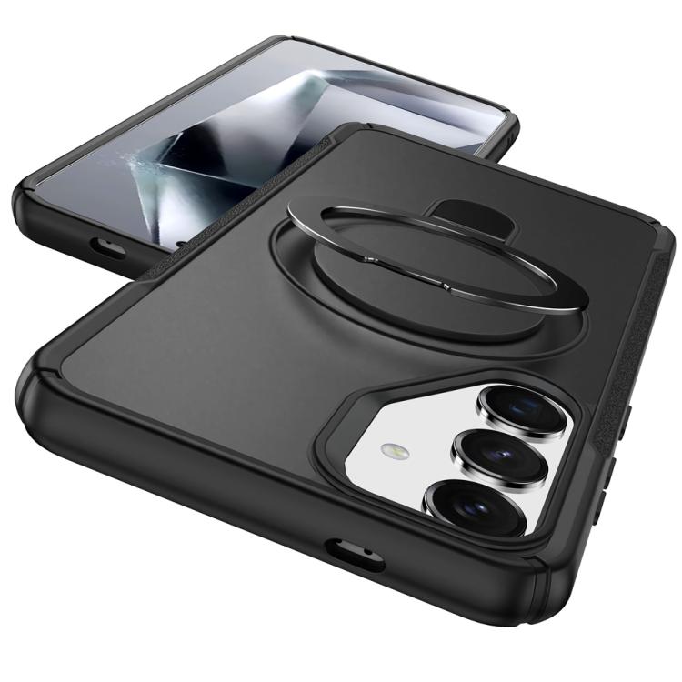 For Samsung Galaxy S24 5G / S25 5G Skin Feel Magnetic Holder MagSafe Phone Case