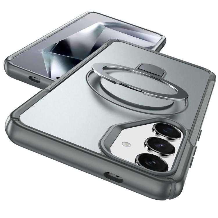 For Samsung Galaxy S24 5G / S25 5G Skin Feel Magnetic Holder MagSafe Phone Case