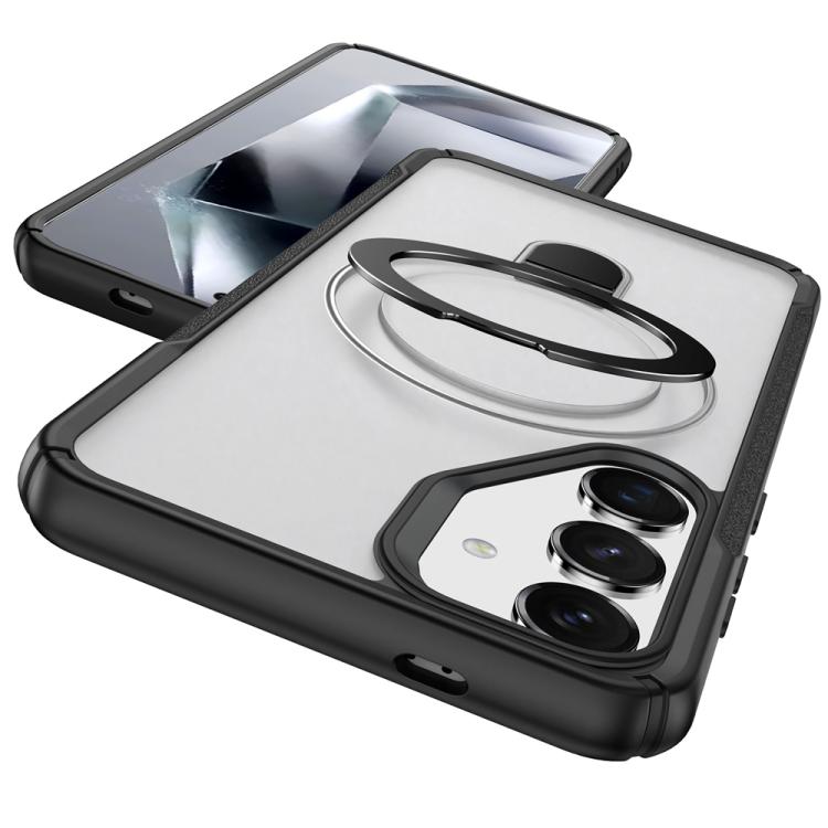 For Samsung Galaxy S24 5G / S25 5G Skin Feel Magnetic Holder MagSafe Phone Case