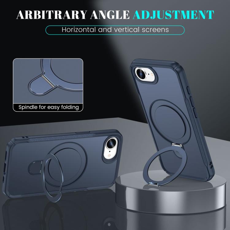 For iPhone 17e / 16e Skin Feel Magnetic Holder MagSafe Phone Case