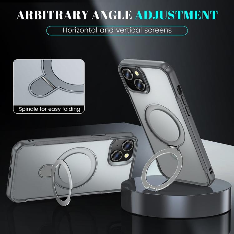 For iPhone 14 / 13 Skin Feel Magnetic Holder MagSafe Phone Case