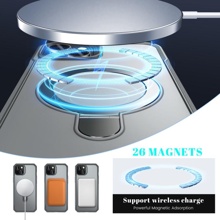 For iPhone 14 / 13 Skin Feel Magnetic Holder MagSafe Phone Case