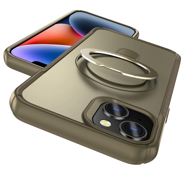 For iPhone 14 / 13 Skin Feel Magnetic Holder MagSafe Phone Case