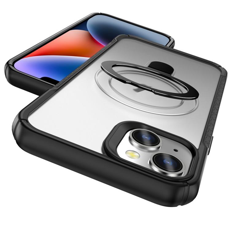For iPhone 14 / 13 Skin Feel Magnetic Holder MagSafe Phone Case