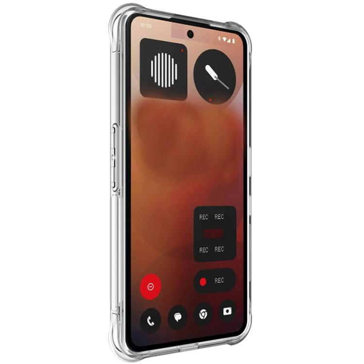 For Nothing Phone 3a Pro imak Shockproof Airbag TPU Phone Case - Transparent