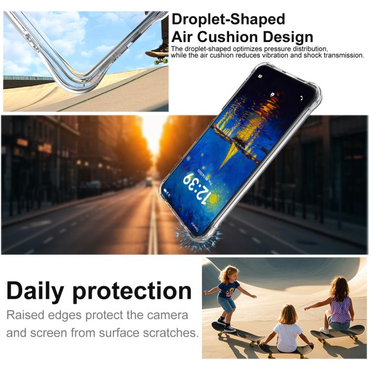 For TCL NxtPaper 60 Ultra 5G imak Shockproof Airbag TPU Phone Case - Transparent