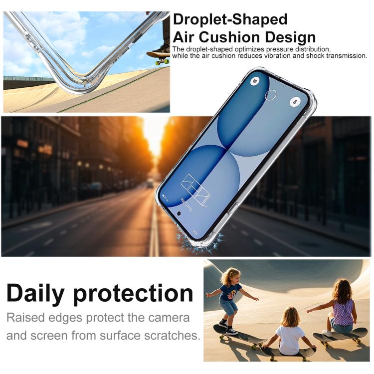 For Nothing Phone 4a imak Shockproof Airbag TPU Phone Case - Transparent